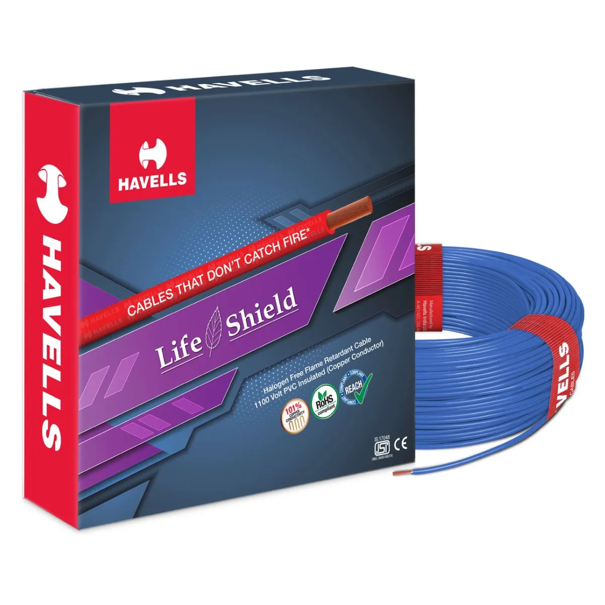 Life Shield HFFR 1.5 sq. mm Cables Halogen Free Flame Retardant 90 m, (1.5 sq. mm)