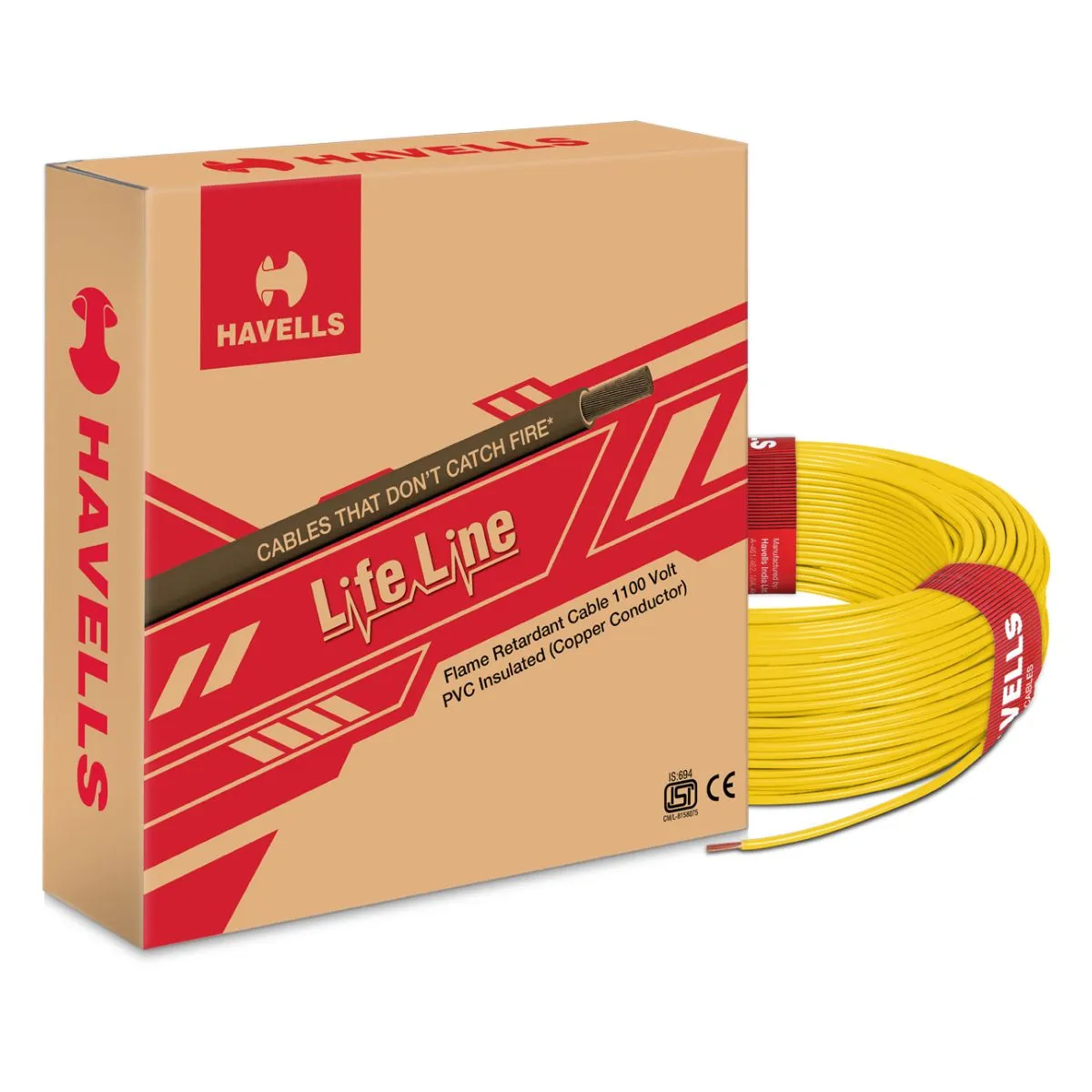 Lifeline FR 0.75 sq. mm 180 m Red Flame Retardant 0.75 sq. mm 180 m